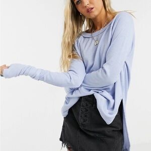 Free People Snowy Thermal Top In The Rain